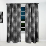 Designart 'Luxury Classic Black Sofa Leather' Modern & Contemporary Curtain Panel