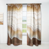 Designart 'Marbled Stone Layers' Traditional Curtain Panel
