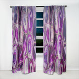 Designart 'Violet Agate geode' Mid-Century Modern Curtain Panel