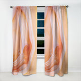 Designart 'Mineral Orange Agate' Mid-Century Modern Curtain Panel