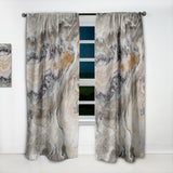 Designart 'Onyx detail Composition' Mid-Century Modern Curtain Panel