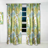 Designart 'Retro Tropical Foliage ' Mid-Century Modern Curtain Panel