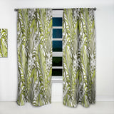 Designart 'Tropical Palm Leaves I' Mid-Century Modern Curtain Panel
