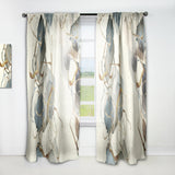 Designart 'Gold Glam Squares VI' Glam Curtain Panel