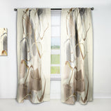 Designart 'Gold Glam Squares VIII' Glam Curtain Panel
