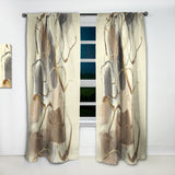 Designart 'Gold Glam Squares VIII' Glam Curtain Panel