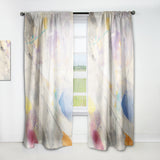 Designart 'Spring Minimalist Confetti I' Modern & Contemporary Curtain Panel