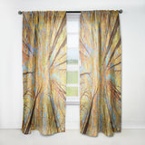 Designart 'Tree Tops in Autumn Forest' Forest Curtain Panel