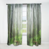 Designart 'Hoh Rain Forest' Landscape Curtain Panel
