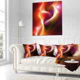 Abstract Warm Red Fractal Design - Abstract Throw Pillow