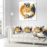 Cute Kitten Graphical Illustration - Animal Throw Pillow