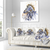 Zebra Watercolor Rightwards - Animal Throw Pillow