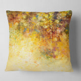 White Flowers and Soft Color Leaves - Floral Throw Pillow