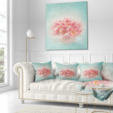 Pink Tulips in Vase Photography - Floral Throw Pillow