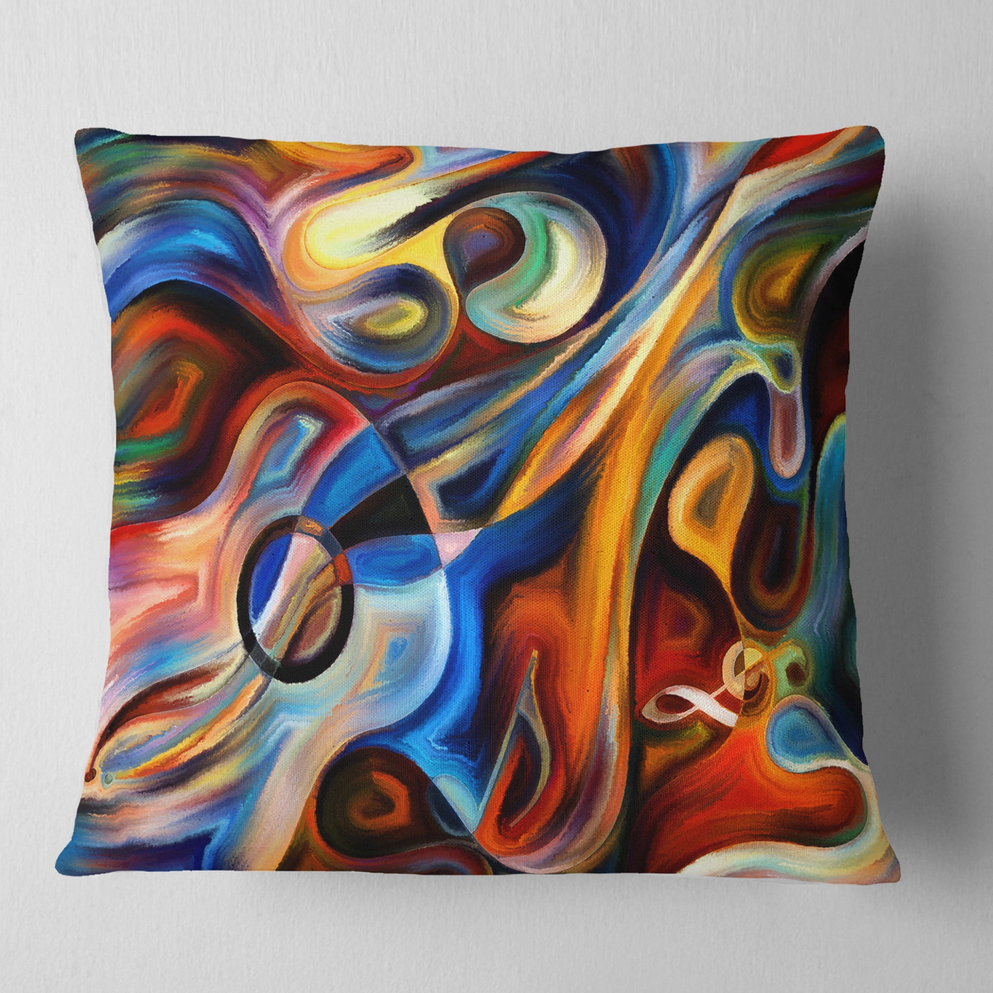 Abstract Music and Rhythm - Abstract Throw Pillow