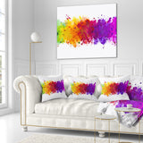 Artistic Watercolor Splash - Abstract Throw Pillow