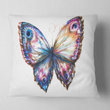 Isolated Butterfly - Animal Throw Pillow