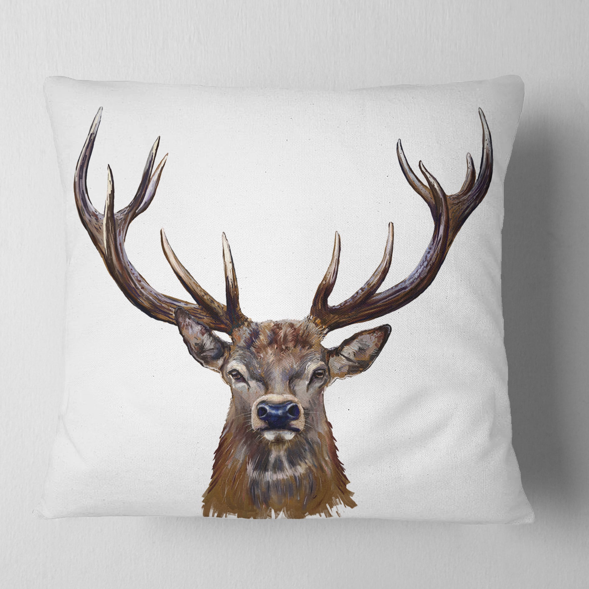 Deer head hotsell pillow cover