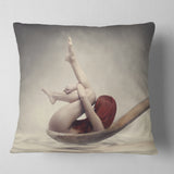 Beauty Bath - Contemporary Throw Pillow