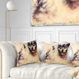 Howling Wolf - Animal Throw Pillow