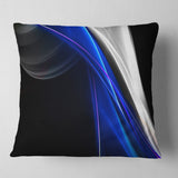 Glittering Blue Pattern - Abstract Throw Pillow
