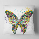 Openwork Butterfly - Abstract Throw Pillow