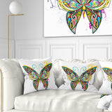 Openwork Butterfly - Abstract Throw Pillow