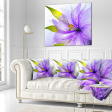 Glowing Lily Flower - Floral Throw Pillow