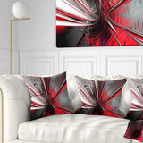 Fractal 3D Deep into Middle - Contemporary Throw Pillow
