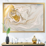 Pastel and Gold Glitter Marble Wall Art