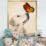 Golden Retriever Dog with Butterfly I
