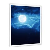 Full Moon In Cloudy Night Sky III