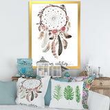 Dream Catcher With Ethnic Feathers