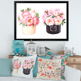 Flower Box With Peonies and Rose