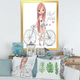 Young Girl With Bicycle