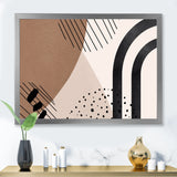 Abstract Shapes in Terracotta and Ivory Shapes I