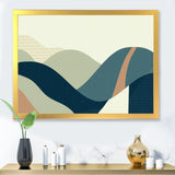 Abstract Geometric Landscape With Hills