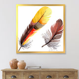 Colourful Boho Feathers IV