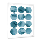 Aquamarine Circles Blue Geometric Elements