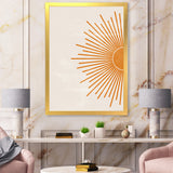 Orange Sun Print I