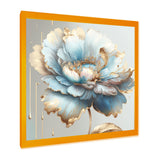 Chic Blue Blooming Flower I