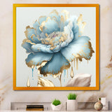 Chic Blue Blooming Flower III