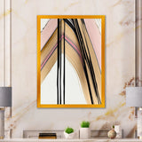 Minimalism Pink And Gold Cubic Fusion IX