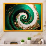 Green And Gold Crashing Waves I