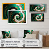 Green And Gold Crashing Waves I