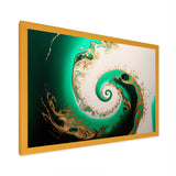 Green And Gold Crashing Waves II