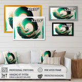 Green And Gold Crashing Waves III