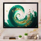 Green And Gold Crashing Waves IV