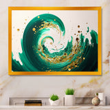 Green And Gold Crashing Waves IV