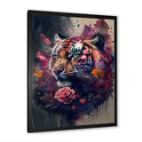 Cute Tiger Floral Art I